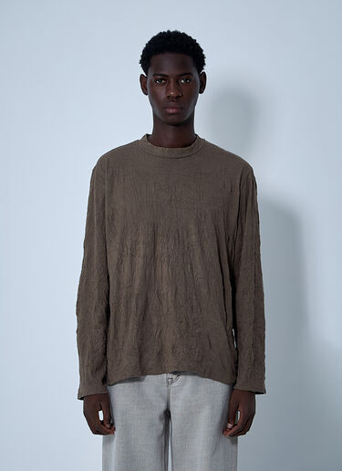 Our Legacy Big Long Sleeve T-Shirt Khaki our0161016
