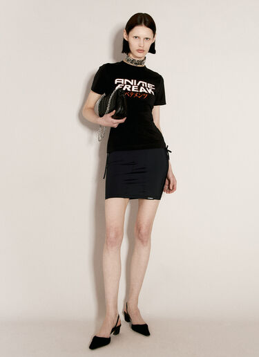 VETEMENTS Deconstructed Bikini Skirt Black vet0255011