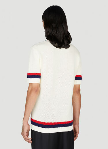 Gucci Web Polo Shirt Ivory guc0153033
