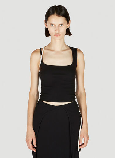 Ottolinger Otto Ribbed Tank Top Black ott0251004