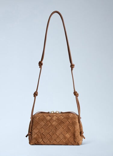 Bottega Veneta Concert Suede Pouch Brown bov0263026