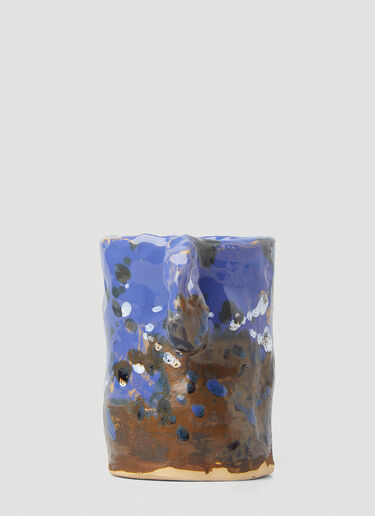 NIKO JUNE Glased Vase  Blue nko0346011