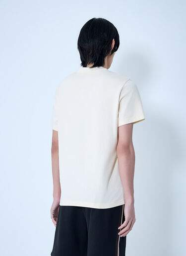 Moncler Logo Motif T-Shirt Cream mon0164032