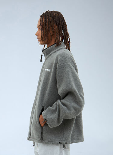 LN-CC® - Miu Miu: Fleece Sweatshirt - Grey Miu Miu Fleece Sweatshirt Grey miu0158003