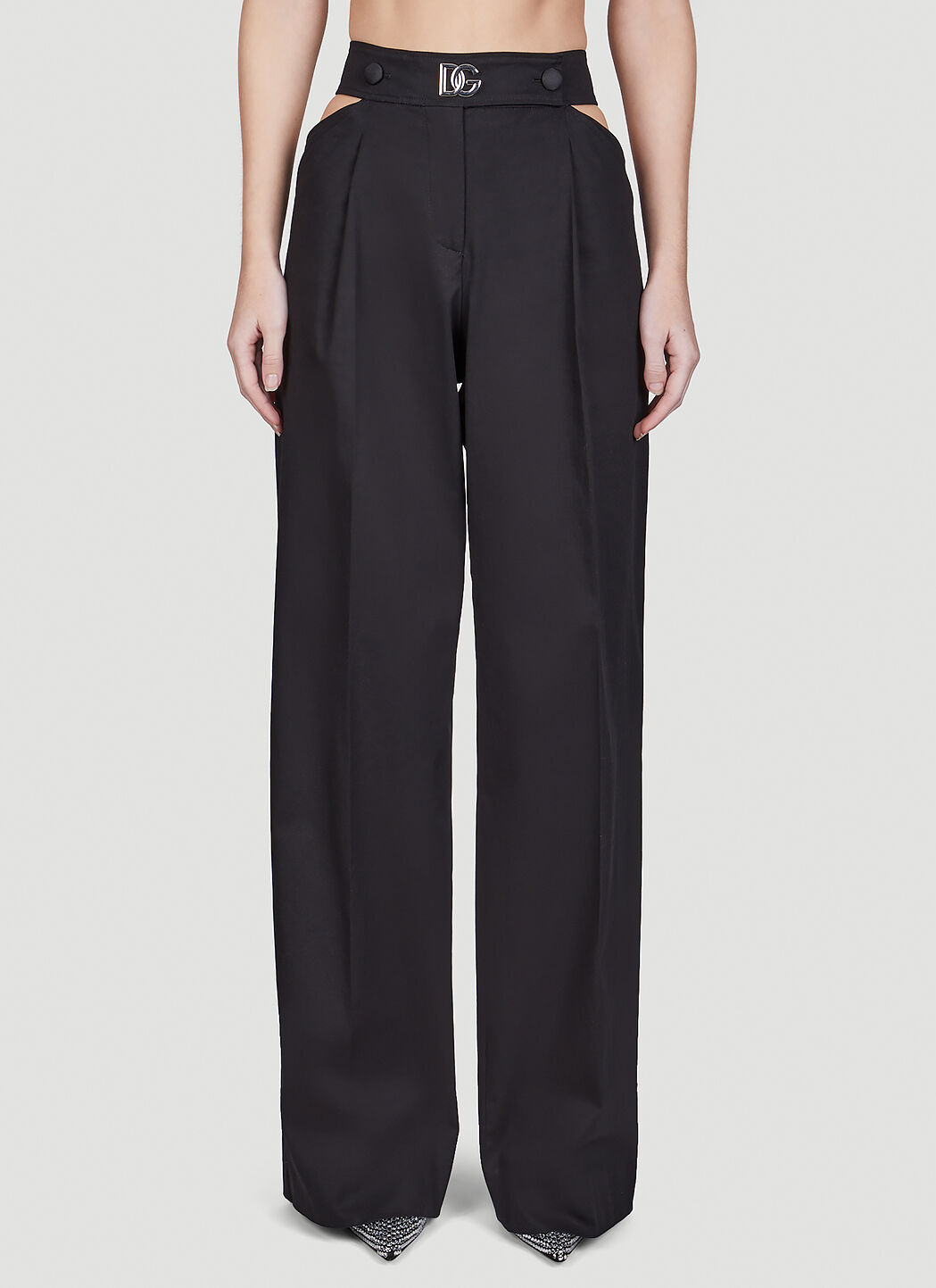 Pants with cuts on the side clearance