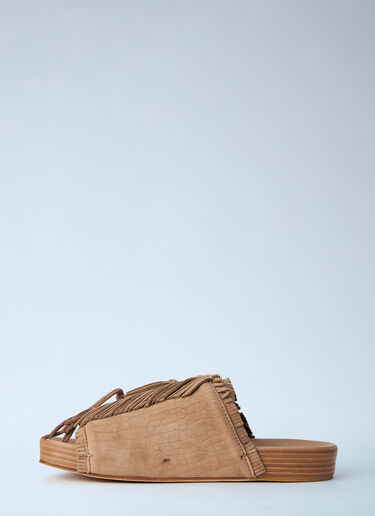 LN-CC® - Visvim: Christo Shaman Folk Sandals - Beige Visvim Christo Shaman Folk Sandals Beige vis0164002