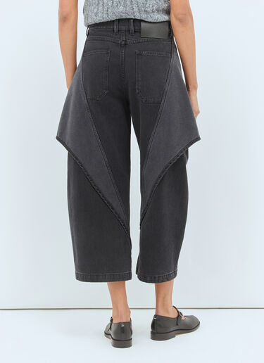 JW Anderson Cropped Sculptural Jeans Grey jwa0258005
