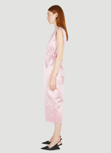 Prada 더블 새틴 드레스 핑크 pra0248054
