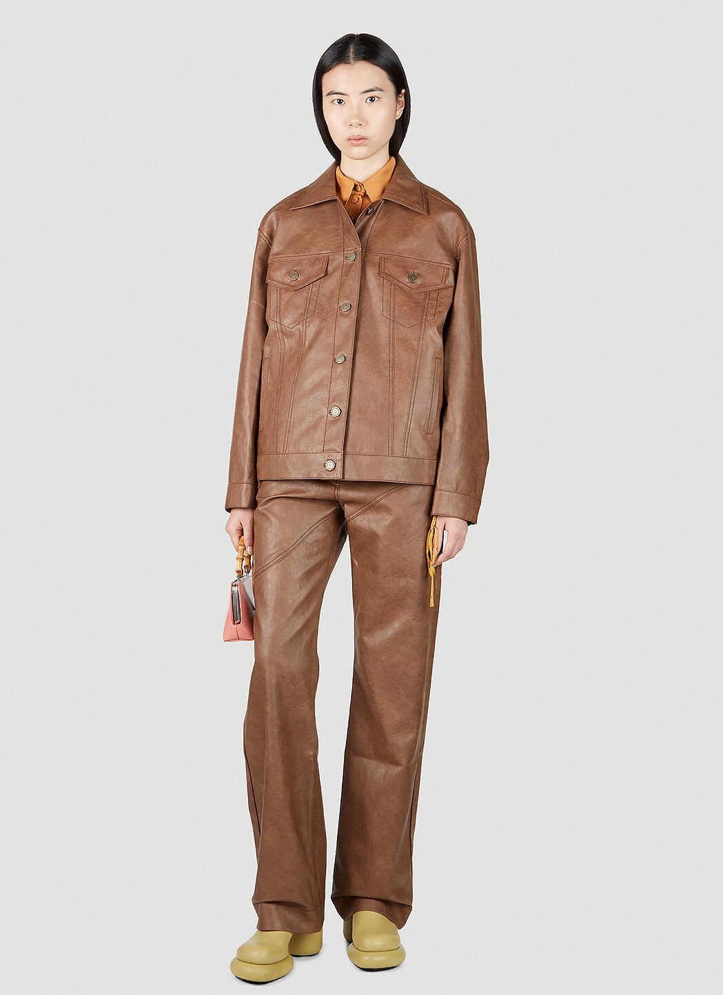 Rejina Pyo Theo Jacket in Brown LN CC