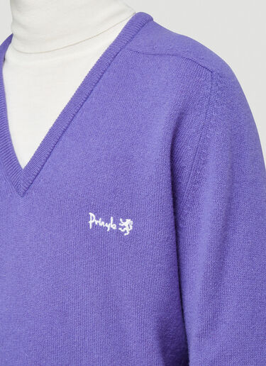 Pringle of Scotland Repurposed Retro Sweater Purple pos0340040