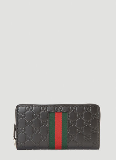 Gucci Logo Zip-Around Wallet Black guc0141036