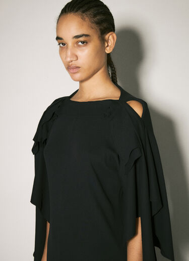 Kiko Kostadinov Circle 平纹针织连衣裙 黑色 kko0258006