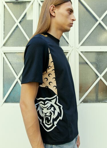 再生グラフィックTシャツ Marine Serre 再生グラフィックTシャツ ブラック mrs0154005