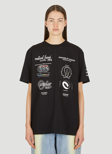 Space Available Upcycled Utopia T-Shirt Black spa0350020