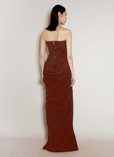 Radiance Bustier Maxi Dress Rick Owens Radiance Bustier Maxi Dress Red ric0256003