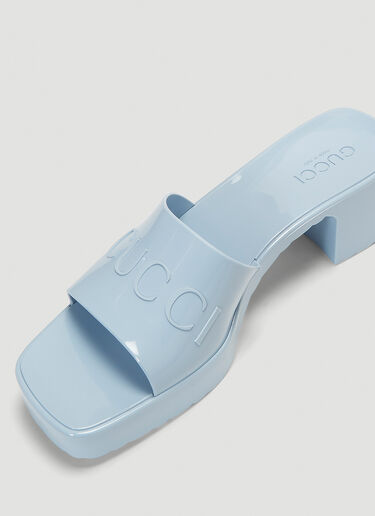 Rubber Mules Gucci Rubber Mules Blue guc0243072