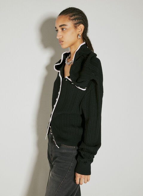 Jacquemus Chain Necklace Cardigan Red jac0254121