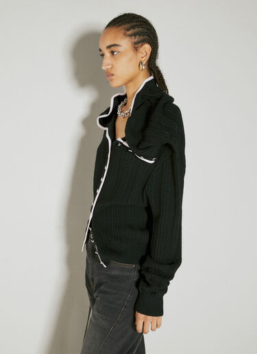 Chain Necklace Cardigan Y/Project Chain Necklace Cardigan Black ypr0254001
