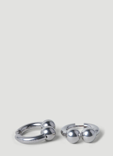 Balenciaga Skate Earrings Silver bal0251125