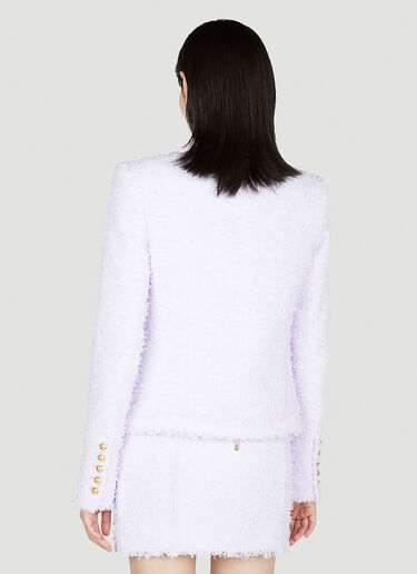 Balmain Tweed Jacket Purple bln0252033