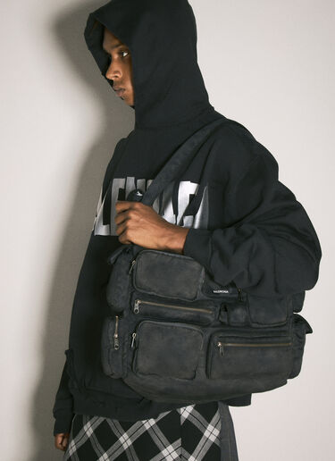 Balenciaga Superbusy Large Sling Bag Black bal0157051