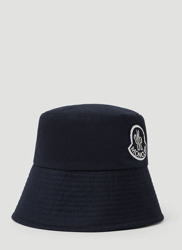 Moncler 徽标刺绣渔夫帽 深蓝色 mon0252025