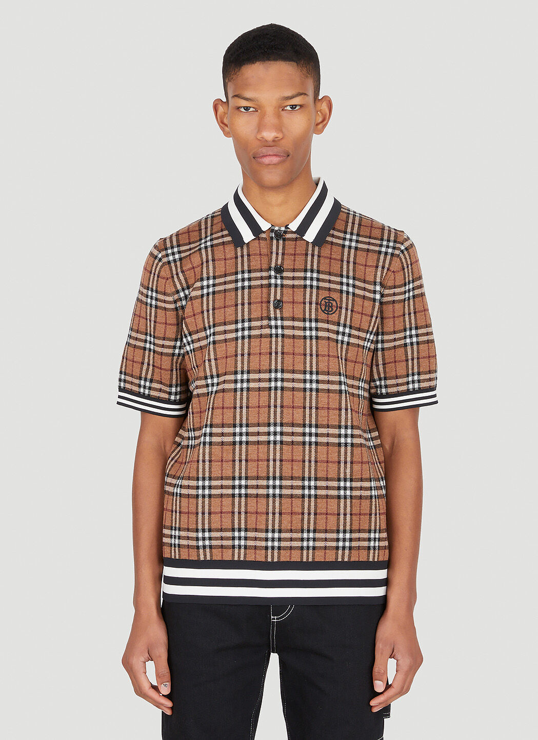 Burberry sales knitted polo