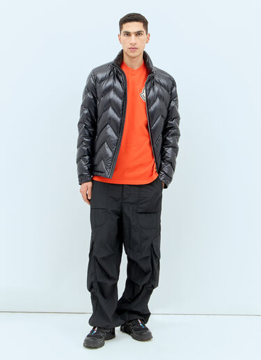 Moncler 로고 아플리케 티셔츠 오렌지 mon0157029