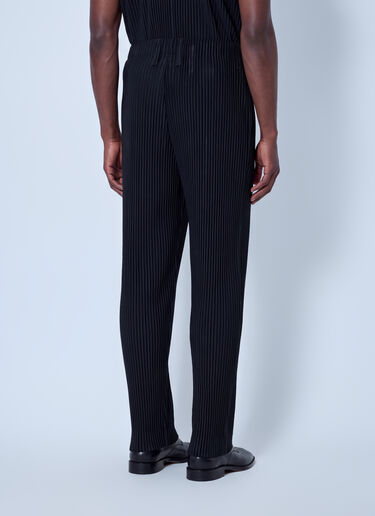 LN-CC® - Homme Plissé Issey Miyake: Basics Pleated Trousers - Black Homme Plissé Issey Miyake Basics Pleated Trousers Black hmp0166001