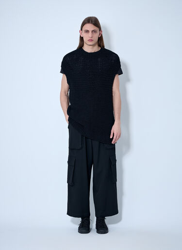 Yohji Yamamoto 羊毛抽绳运动裤  黑色 yoy0160003