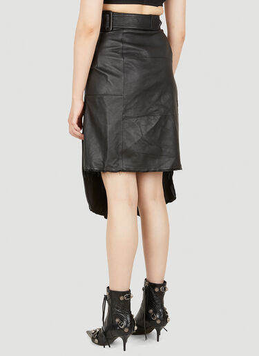 Balenciaga Upcycled Wrap Skirt Black bal0249136