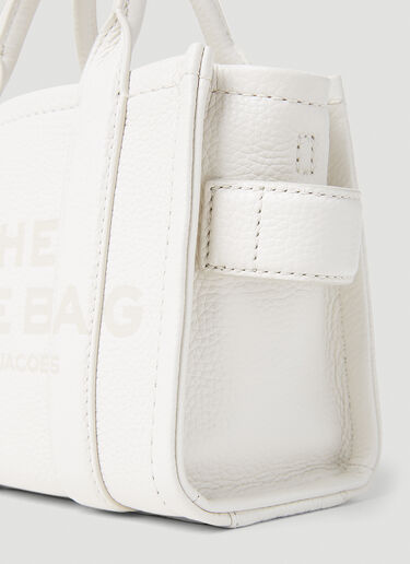 Marc Jacobs Leather Micro Tote Bag White mcj0252004