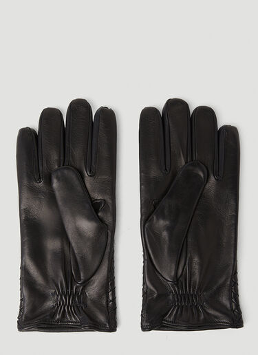Intrecciato Leather Gloves Bottega Veneta Intrecciato Leather Gloves Black bov0153058