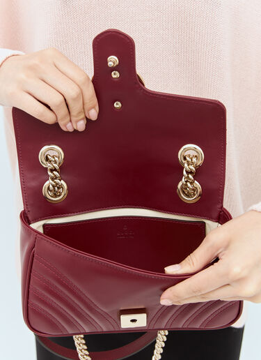 Gucci GG Marmont Mini Shoulder Bag Burgundy guc0257142