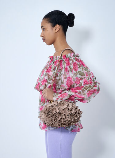 Chloé Floral Appliqué Chain Bag Beige chl0264045