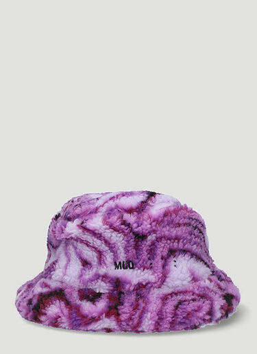 MCQ GR9 Marbled Fleece Bucket Hat Purple mkq0147015