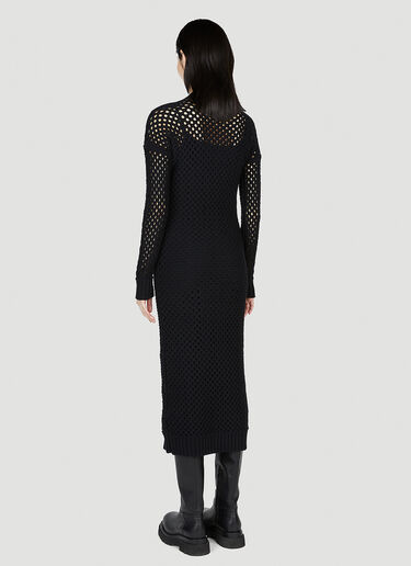 Max Mara Jumbo Knit Dress Black max0253023