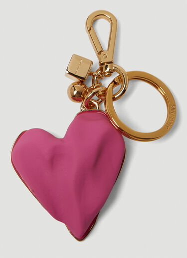 Jacquemus Le Porte Clés Coeur Keyring Pink jac0250053