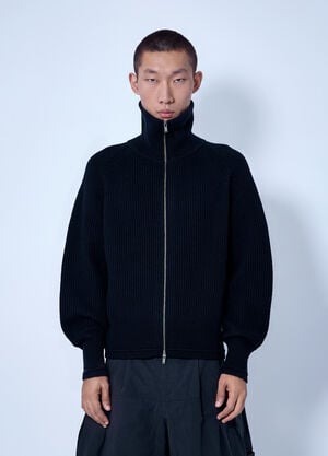Entire Studios Blimp Full Zip Cardigan Black ent0166002