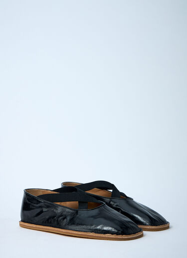 Dries Van Noten Leather Slip-On Shoes Black dvn0160035