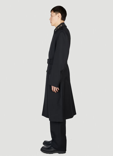 Alexander McQueen Eyelet Trench Coat Black amq0151017