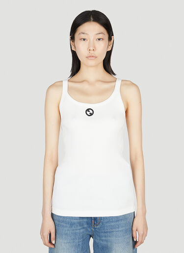 Gucci Logo Embroidery Tank Top White guc0252081