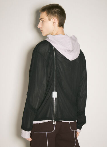 Kiko Kostadinov Knox Mesh Hooded Sweatshirt Grey kko0158008