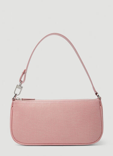 BY FAR Unisex Rachel Baguette Shoulder Bag in Pink