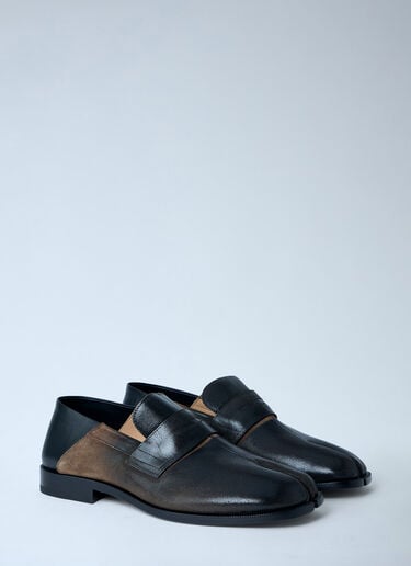 Maison Margiela Tabi Gradient Leather Loafers Black mla0164008