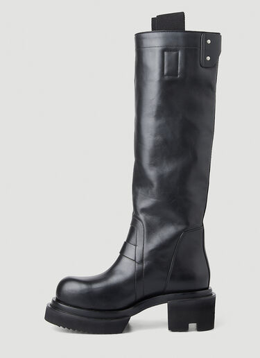 Rick Owens Bogun Knee High Boots Black ric0249031