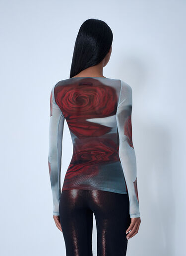 Blurry Roses Mesh Tank Top Jean Paul Gaultier Blurry Roses Mesh Tank Top White jpg0262003