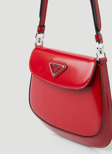 Prada Cleo Flap Shoulder Bag Red pra0249032