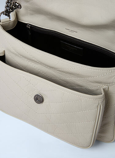 Saint Laurent 니키 미디엄 숄더 백 화이트 sla0249175