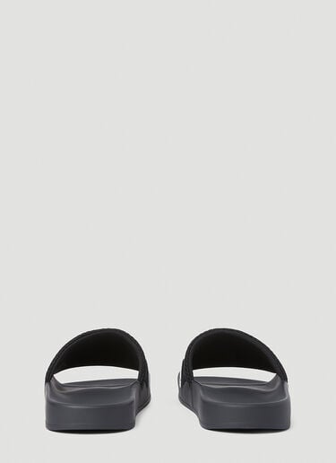 Raf Simons (RUNNER) Astra Open Toe Slides Black raf0152020